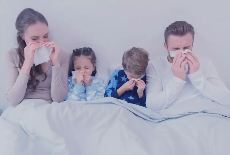 Síntomas de la gripe y los del resfriado.
